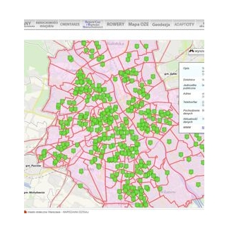 MAPY - OBWODY SZKÓŁ PODSTAWOWYCH W ROKU SZKOLNYM 2019/2020